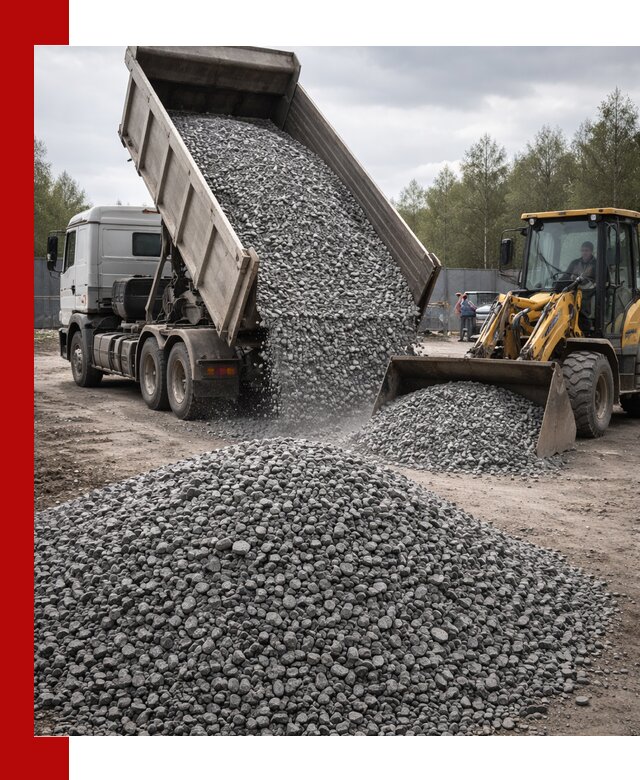 Доставка и продажа щебня гранитного в клине