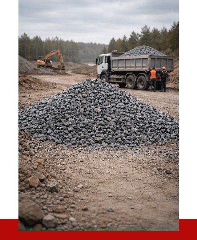 Щебень габбро диабаз фракция 40-70 в клине от 2254 р-ПРОНЕРУДКли