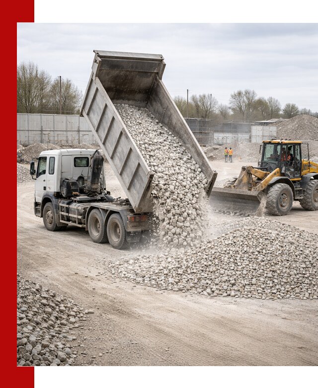 Доставка и продажа известнякового щебня в клине