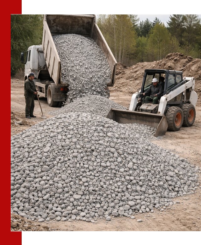 Доставка доломитового щебня в клине напрямую от карьера