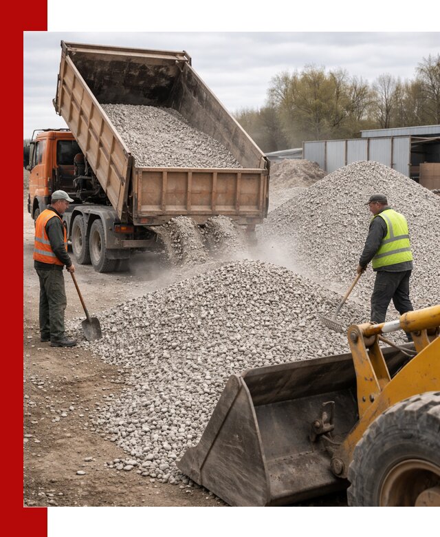 Доломитовый щебень фракции 5-20 с доставкой в клине