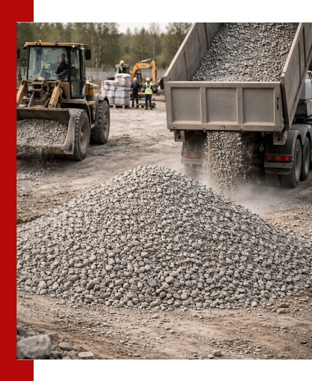 Вторичный щебень фракции 5-20 в клине — доставка и продажа крупнотоннажно