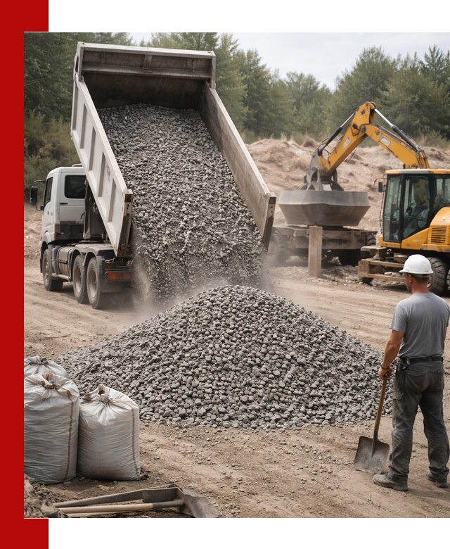 Доставка и продажа бетонного щебня в клине
