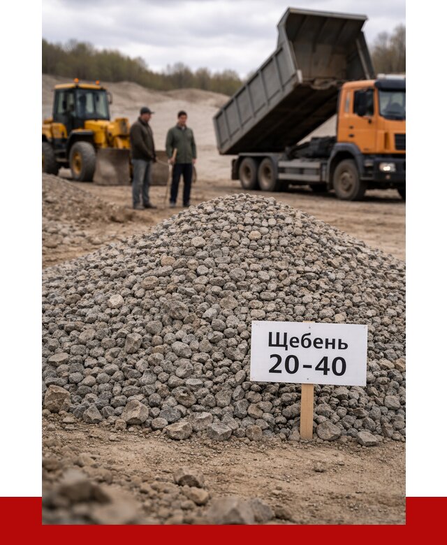 Бетонный щебень фракция 20-40 в клине от 2510 р. | ПРОНЕРУДКли