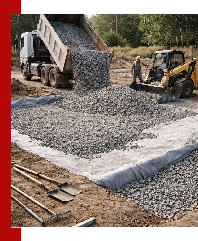 Щебень для фундамента с доставкой в клине