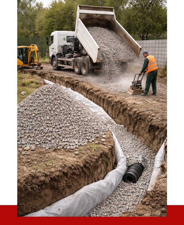 Щебень для дренажа в клине от 1895 р., ПРОНЕРУДКли доставка