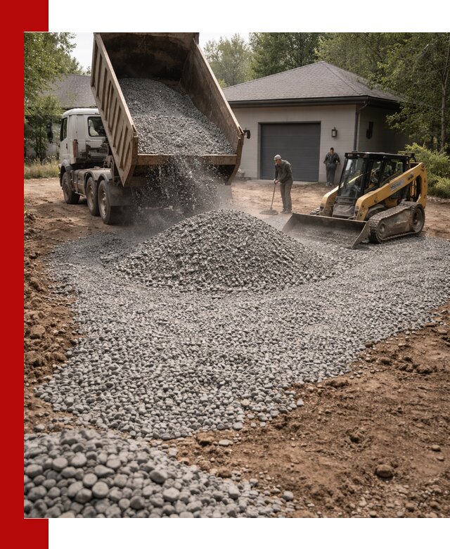 Щебень для парковки в клине: доставка и укладка качественного материала