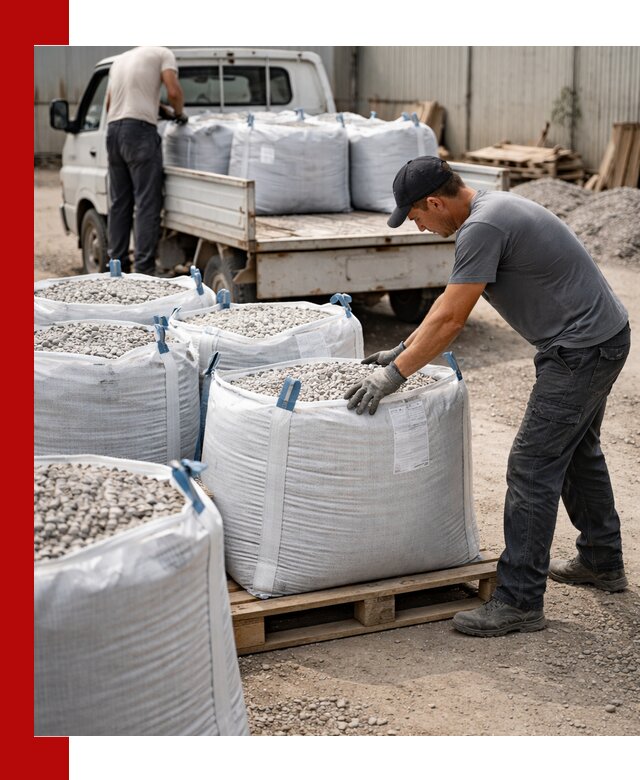 Доставка щебня в мешках по выгодным ценам в клине