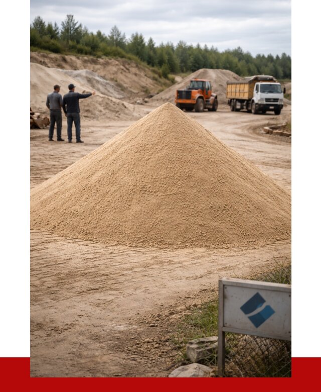 Карьерный песок навалом в клине от 1844 р. | ПРОНЕРУДКли