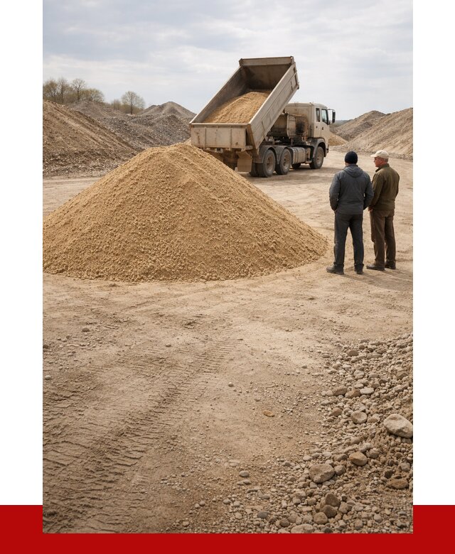 Карьерный песок крупнозернистый в клине от 8708 р | ПРОНЕРУДКли