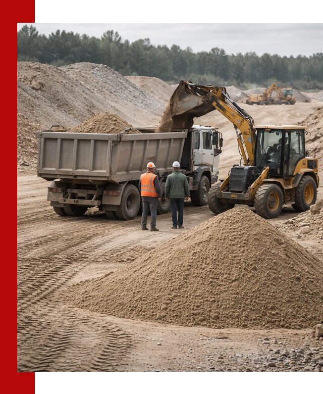 Карьерный среднезернистый песок с доставкой в клине