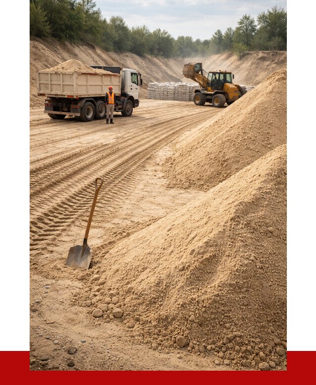 Карьерный песок мелкозернистый в клине от 9221 р. | ПРОНЕРУДКли