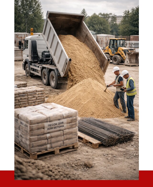 Песок для бетона в клине от 2561 р. с доставкой, ПРОНЕРУДКли