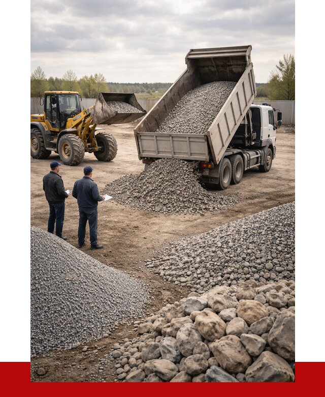 Гравий и камень с доставкой в клине от 4303 р. - ПРОНЕРУДКли