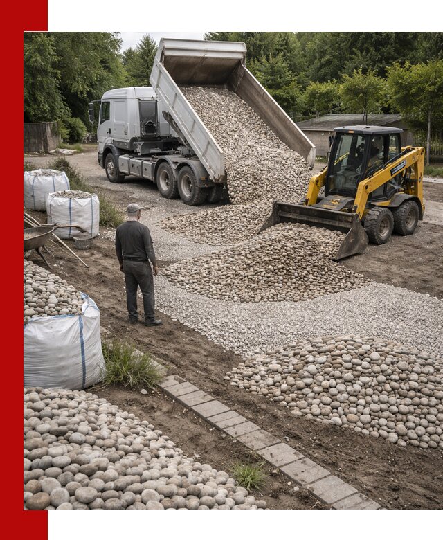 Доставка морской гальки оптом и в розницу в клине