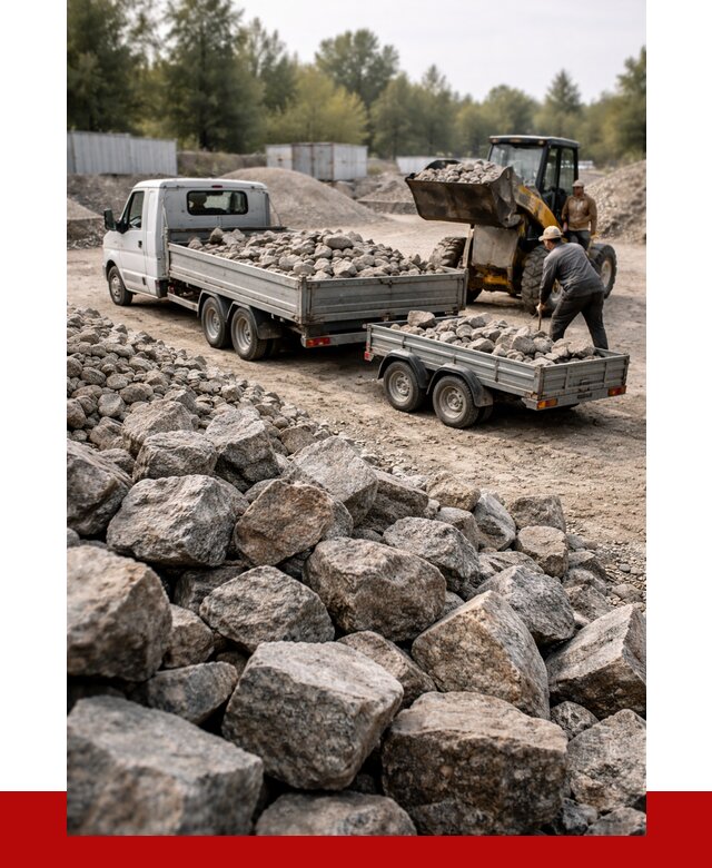 Купить бутовый камень гранитный в клине от 2869 р. | ПРОНЕРУДКли