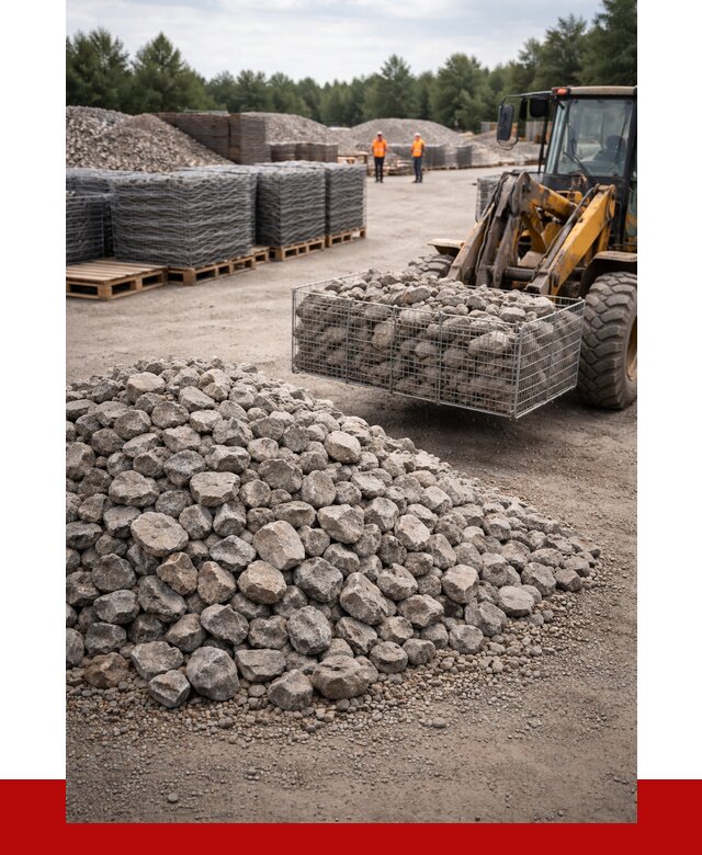 Камень для габионов фракция 70-150 в клине от 4303 р. | ПРОНЕРУДКли