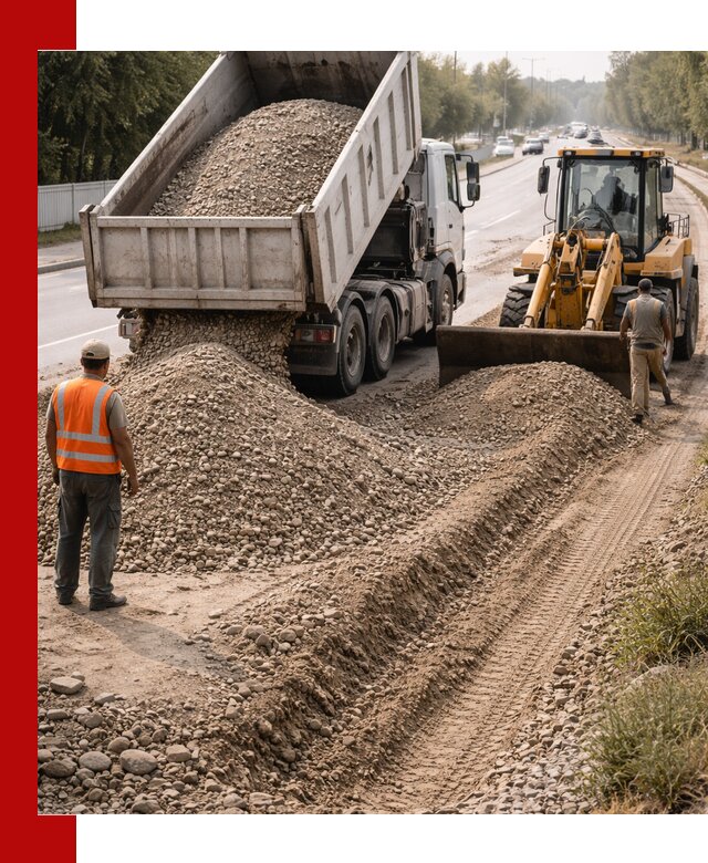 Опгс для устройства дорог и подсыпки в клине