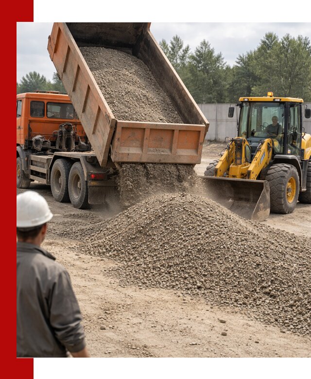 Доставка щпс С8 самосвалами в клине от производителя