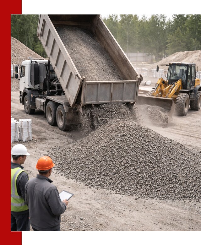 Доставка и продажа гранитного отсева 0-10 в клине