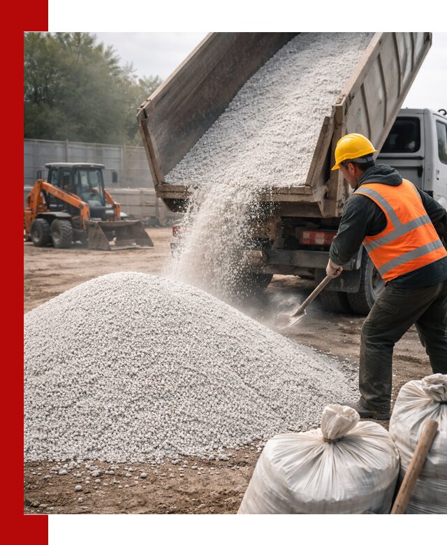 Доставка перлита вспученного в клине оптом и в розницу