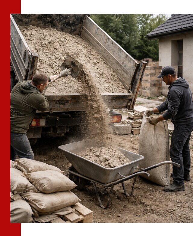 Качественная сухая смесь для кладки с доставкой в клине