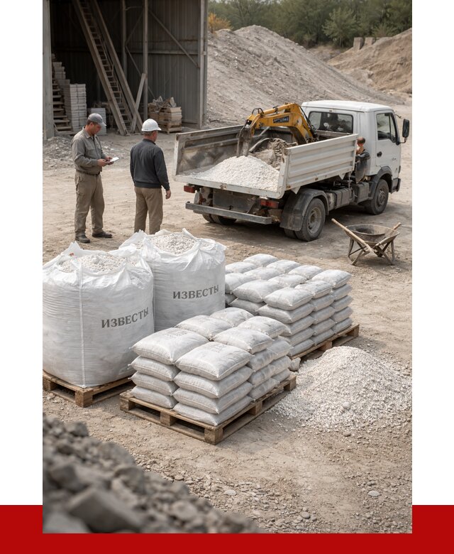Известь строительная в клине с доставкой от 4303 р. | ПРОНЕРУДКли