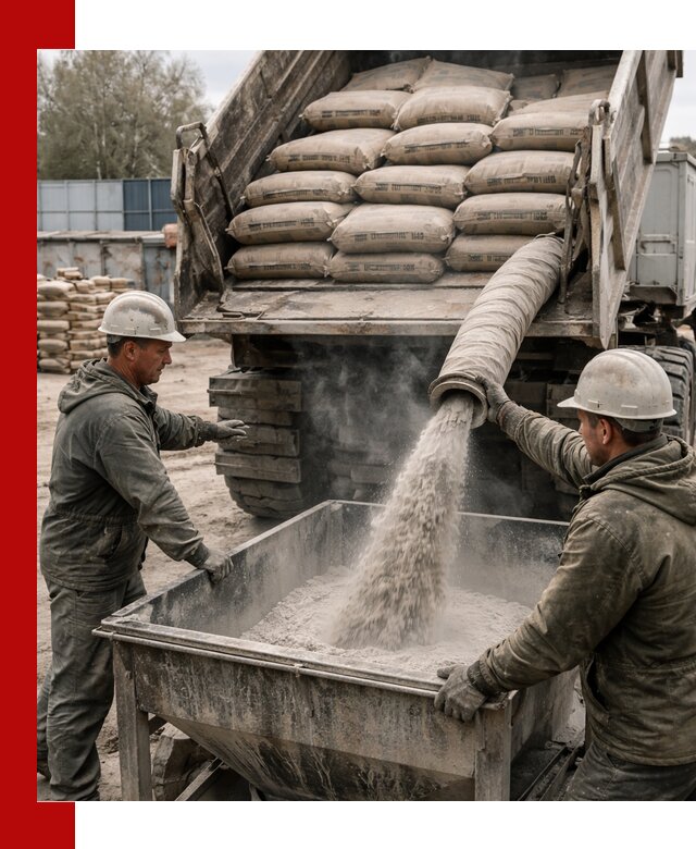 Доставка цемента М400 в клине оптом и в розницу