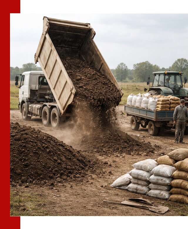 Доставка грунта и удобрений оптом в клине для сельхоз и строительства