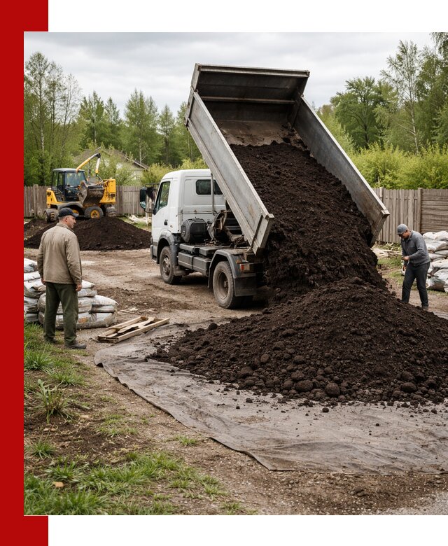 Доставка качественного почвогрунта в клине оптом и в розницу