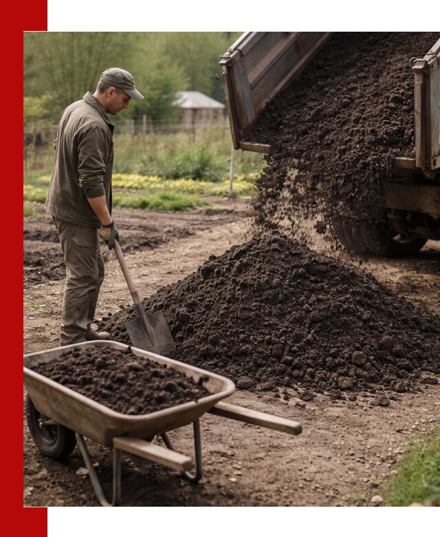 Доставка качественной земли для огорода в клине