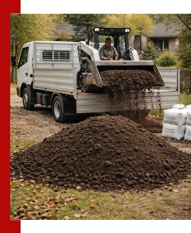 Доставка садовой земли в больших объёмах в клине