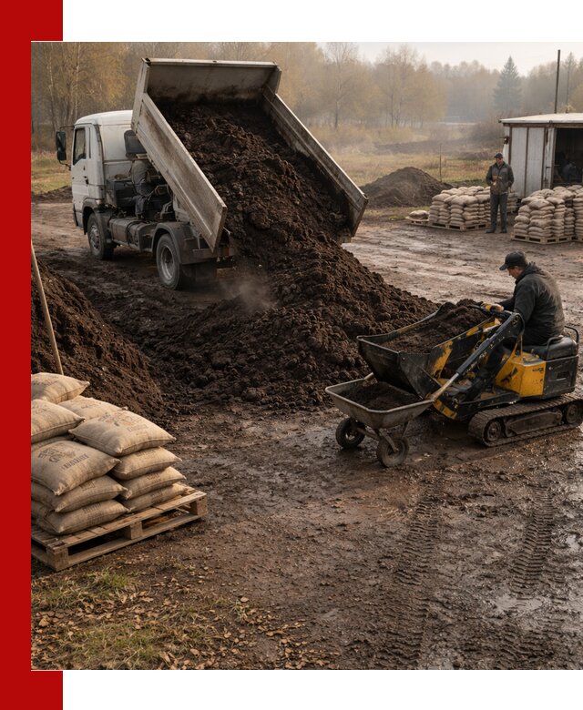 Кислый торф в доставке по выгодным ценам в клине