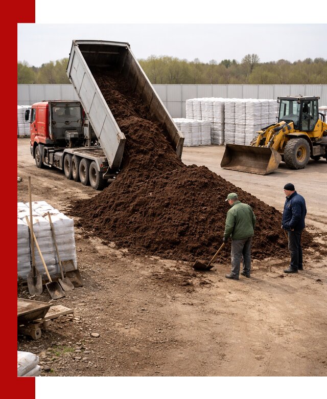 Доставка торфяных смесей оптом и в розницу в клине