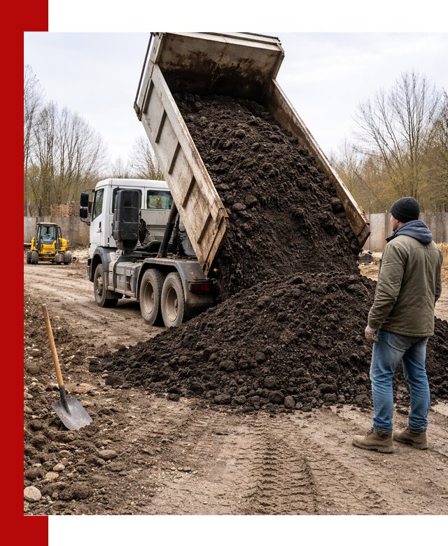 Доставка чернозема навалом в клине быстро и выгодно