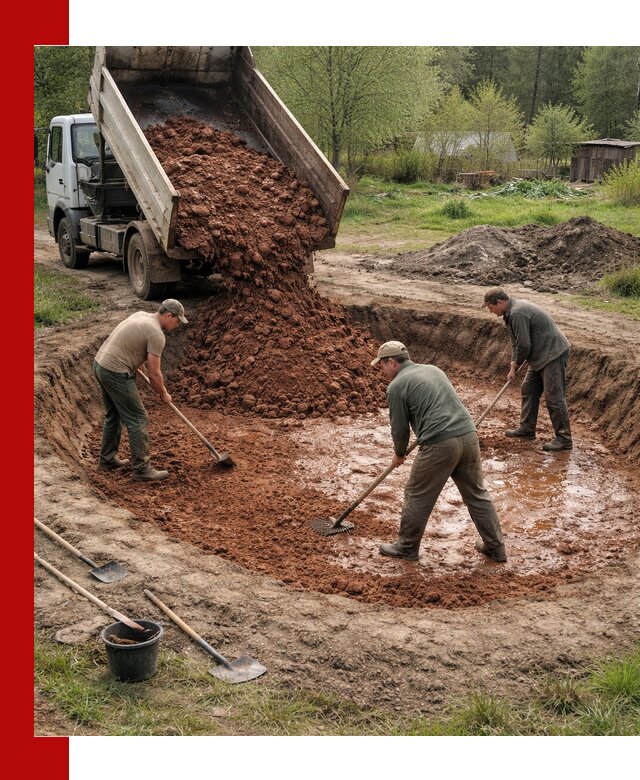 Купить качественную глину для пруда в клине