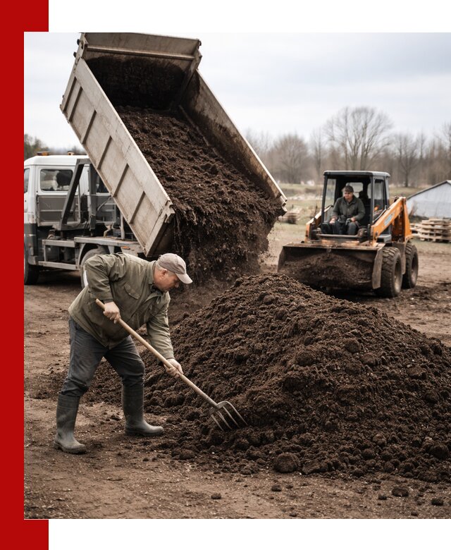 Доставка и продажа перегноя в клине быстро и дешево