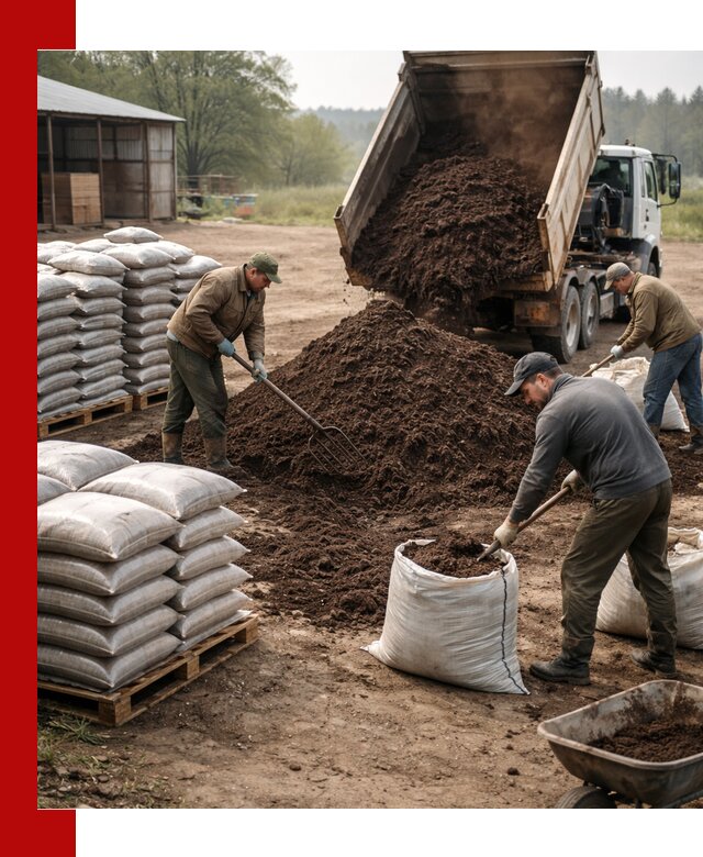 Доставка компоста оптом и в розницу в клине