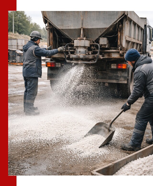 Доставка и продажа хлористого кальция в клине