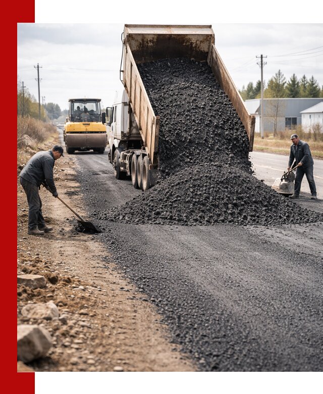 Асфальтовая крошка для дорог в клине — поставка и доставка