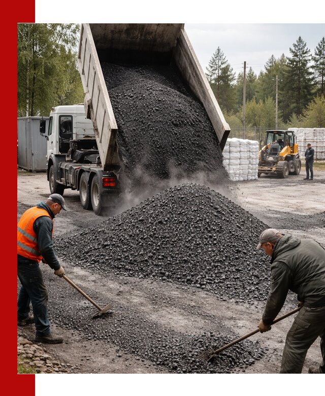 Доставка и продажа асфальтного гранулята в клине
