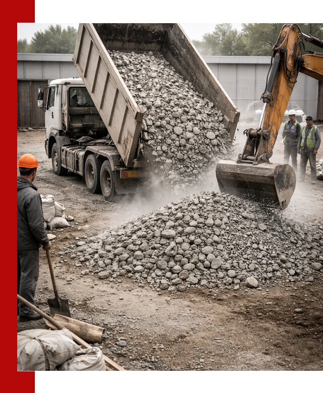 Доставка дробленого бетона в клине оптом и в розницу