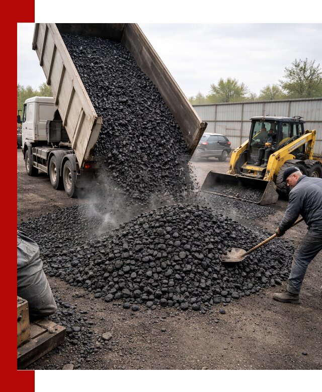Доставка угля орех в клине оптом и в розницу