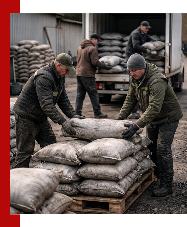 Доставка угля в мешках по выгодным ценам в клине