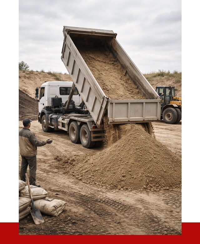 Доставка самосвалом 20 кубов в клине от 7684 р. | ПРОНЕРУДКли