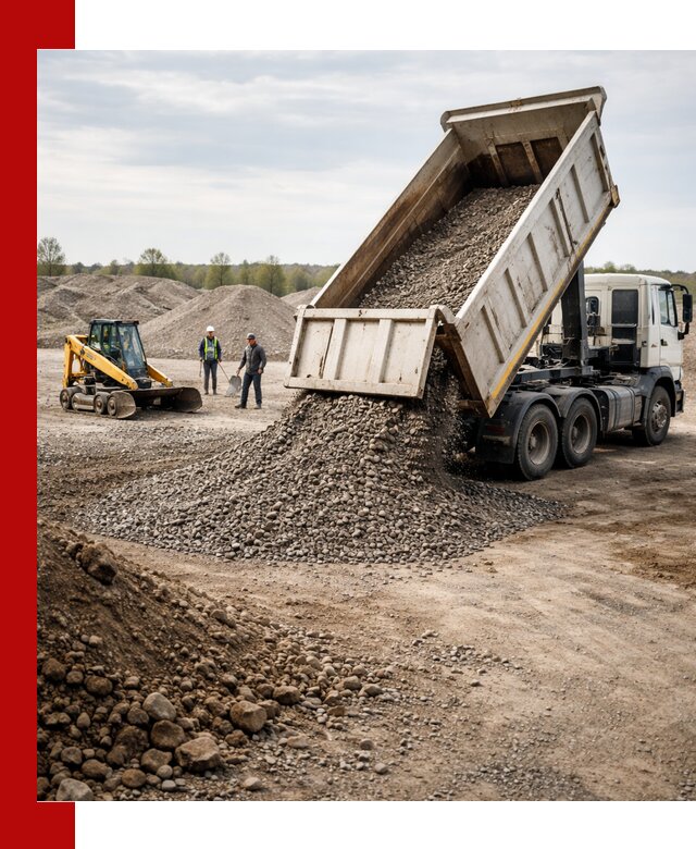 Доставка самосвалом 25 м³ в клине быстро и надежно