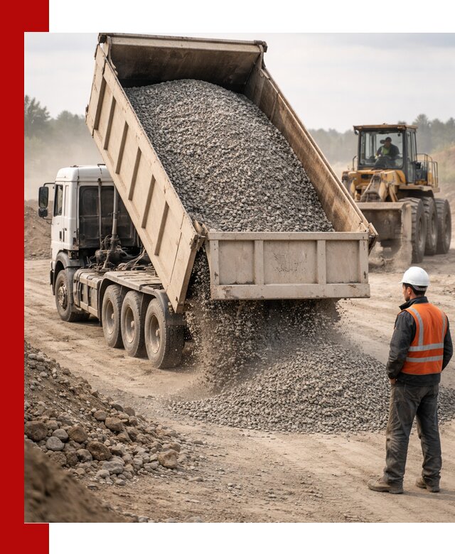 Доставка самосвалом 40 кубов цемента и сыпучих в клине