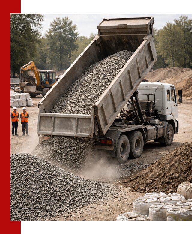 Аренда самосвала в клине для доставки сыпучих и нерудных материалов