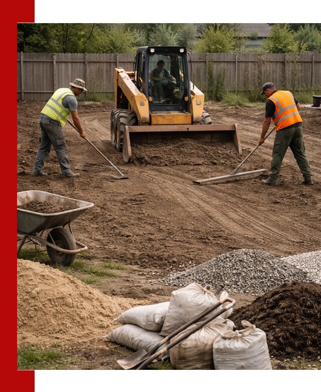 Выравнивание участка под строительство и благоустройство в клине